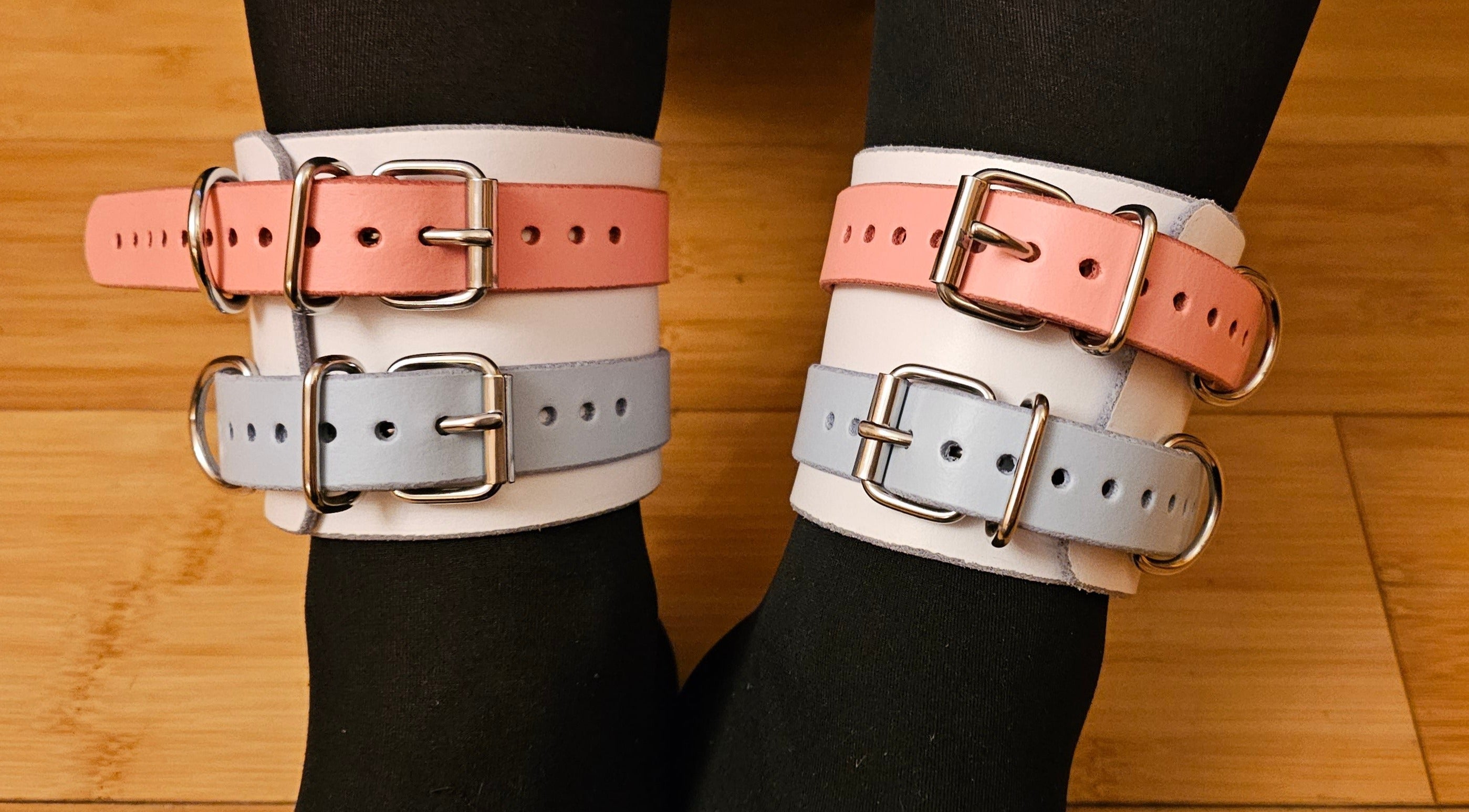 Leather Ankle Cuffs – Rosendoll Studios